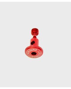 FOX Shock Rebound Knob Adjust w/Hole Red Ano 0.925 TLG 0.560 OD