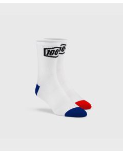 100% Terrain Socks White