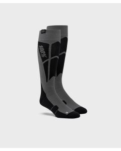100% HI SIDE Performance Moto Socks Black / Steel Grey
