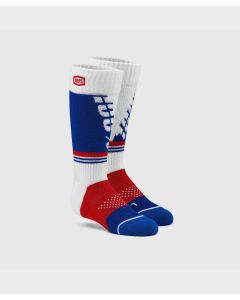 100% TORQUE Youth Moto Socks White
