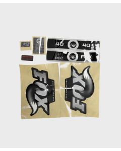 FOX Fork 40 RC2 FIT B/W Decal Kit Black 2010