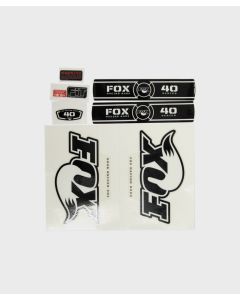FOX Fork 40 RC2 FIT B/W OE Decal Kit Black 2011