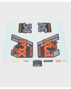 Fox Fork Decal Kit 34 Factory Series 2018 Black