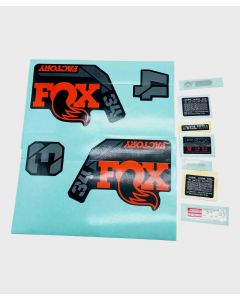 Fox Fork 34 Decal Kit: F-S Orange Logo Shiny Black 2022