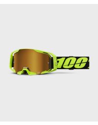 100% ARmatic Goggles Neon Yellow / Mirror True Gold Lens