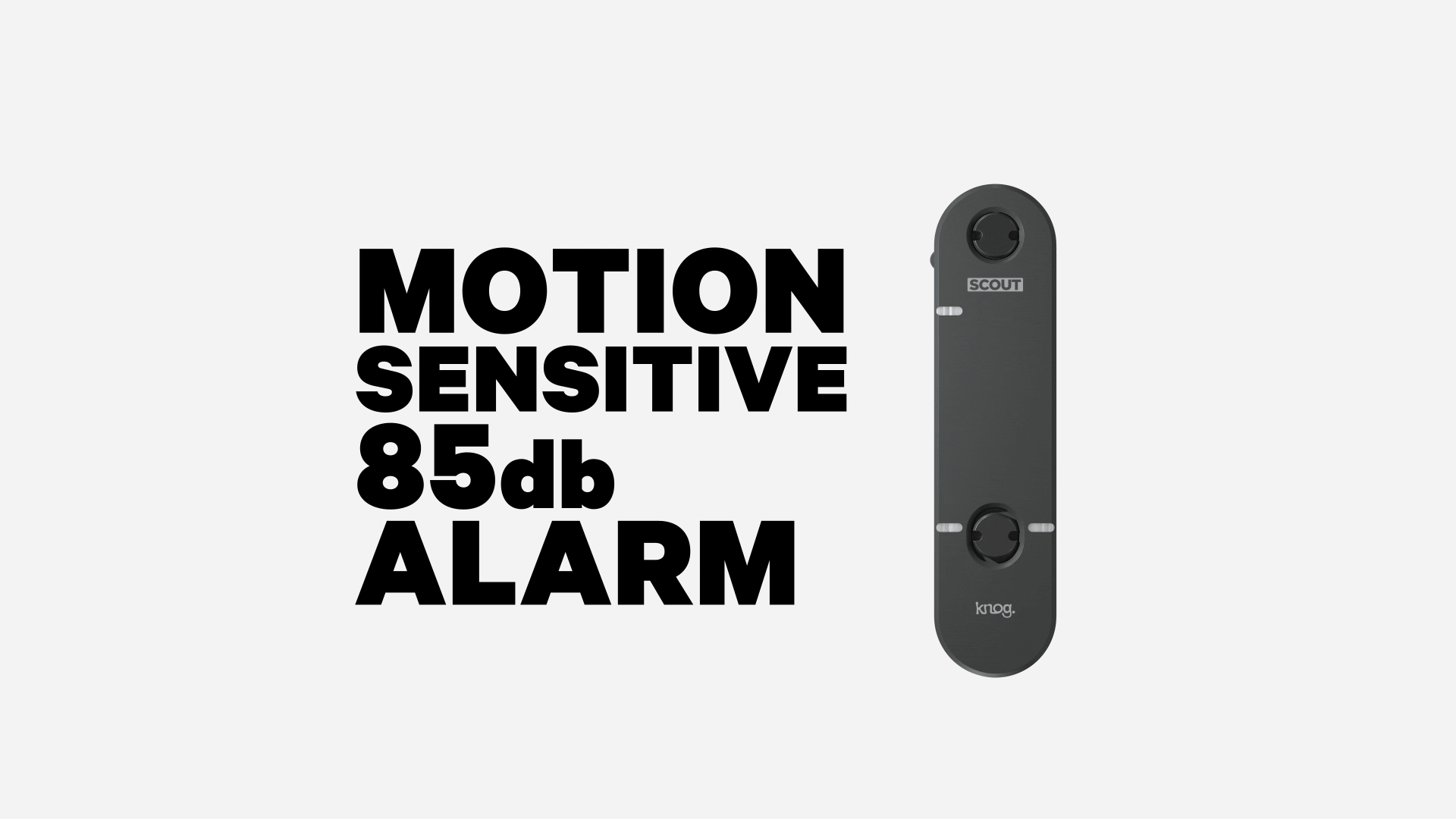 Knog Scout Motion Sensitive 85db Alarm GIF