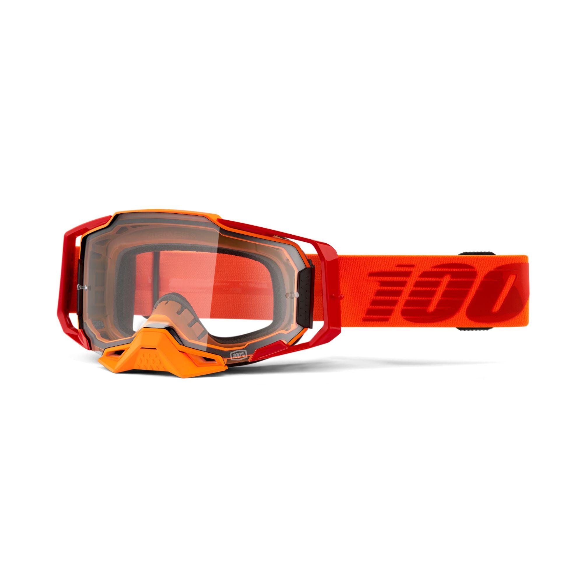 100% Armega Goggles Clear Lens | Silverfish UK